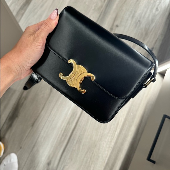 Celine triomphe bag teen black - Picture 4 of 8